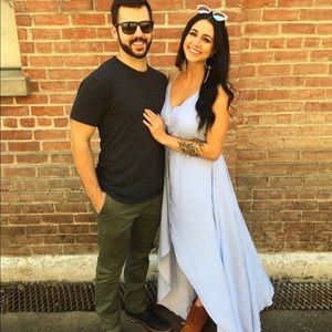 Beautiful baby blue maxi dress!